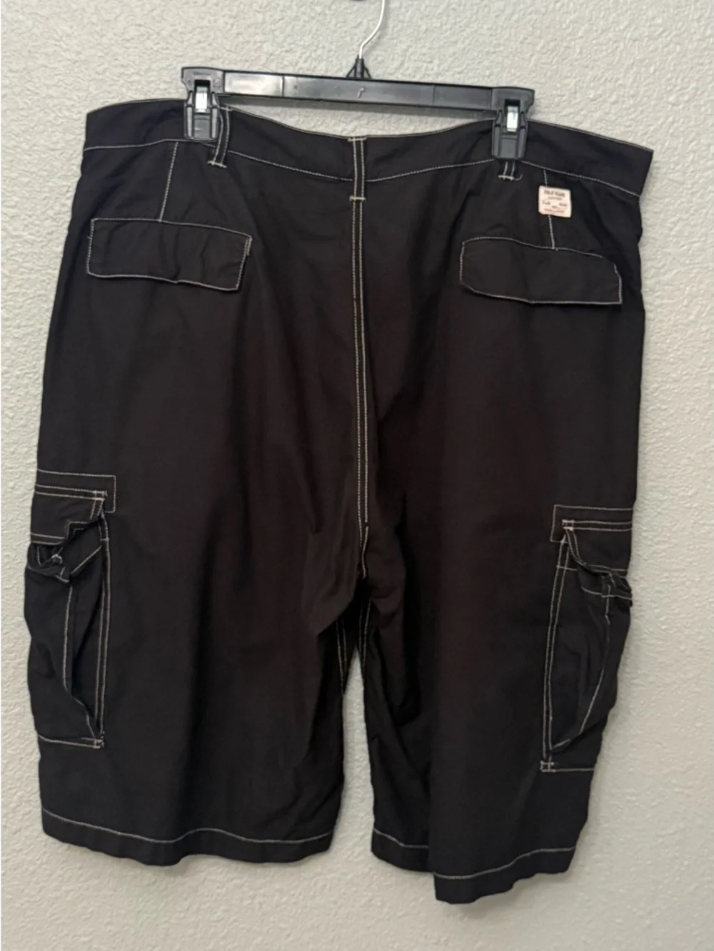 Vintage Polo Jeans Company Baggy Cargo Cotton Shorts size 38 - Picture 2 of 5
